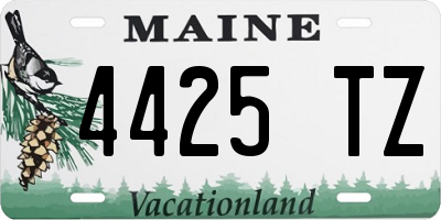 ME license plate 4425TZ