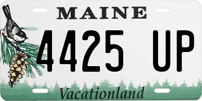 ME license plate 4425UP