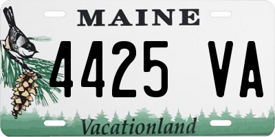 ME license plate 4425VA