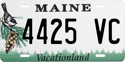 ME license plate 4425VC