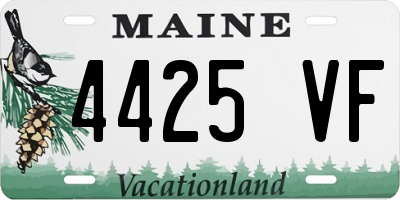 ME license plate 4425VF