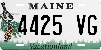 ME license plate 4425VG