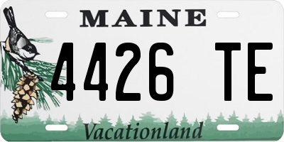 ME license plate 4426TE