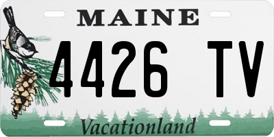 ME license plate 4426TV
