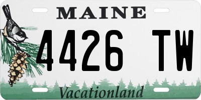 ME license plate 4426TW