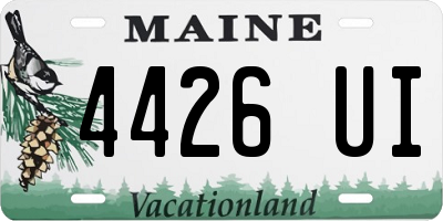 ME license plate 4426UI