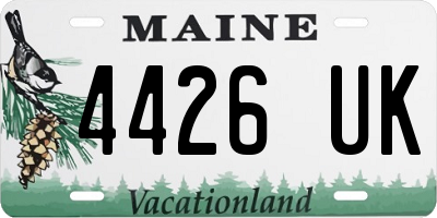 ME license plate 4426UK