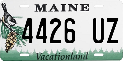 ME license plate 4426UZ