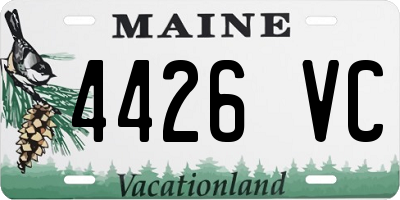 ME license plate 4426VC