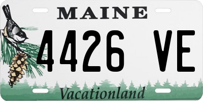 ME license plate 4426VE
