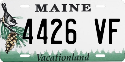 ME license plate 4426VF