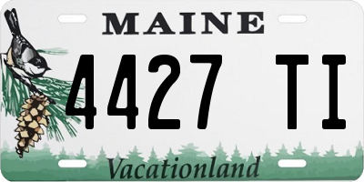 ME license plate 4427TI