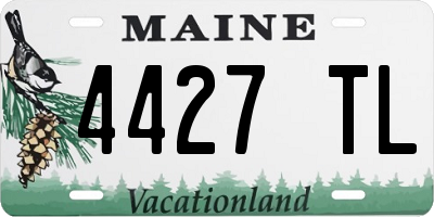 ME license plate 4427TL
