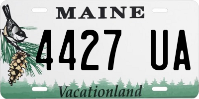 ME license plate 4427UA