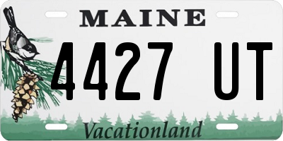 ME license plate 4427UT