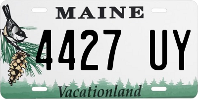 ME license plate 4427UY