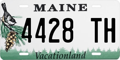 ME license plate 4428TH