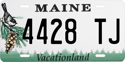 ME license plate 4428TJ