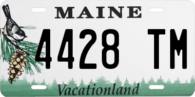 ME license plate 4428TM