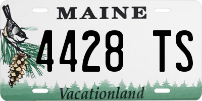 ME license plate 4428TS