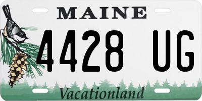 ME license plate 4428UG