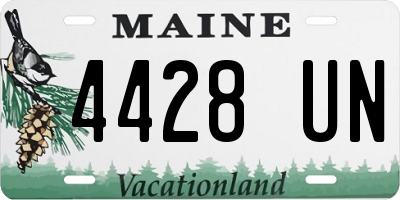 ME license plate 4428UN