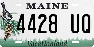 ME license plate 4428UQ