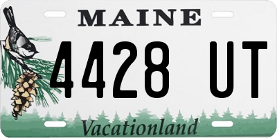 ME license plate 4428UT