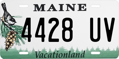 ME license plate 4428UV
