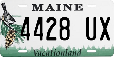 ME license plate 4428UX