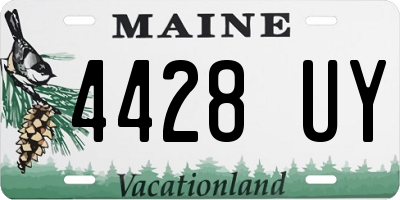 ME license plate 4428UY