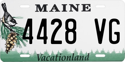 ME license plate 4428VG