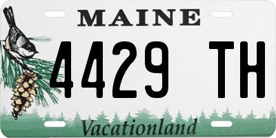 ME license plate 4429TH