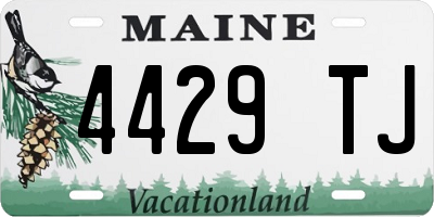 ME license plate 4429TJ