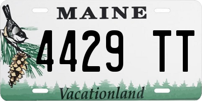 ME license plate 4429TT