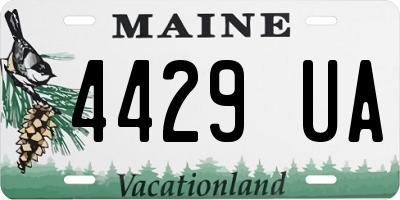 ME license plate 4429UA
