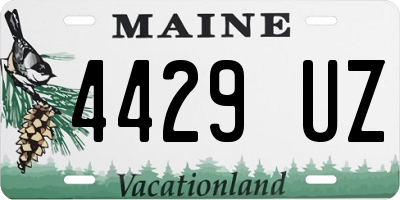 ME license plate 4429UZ