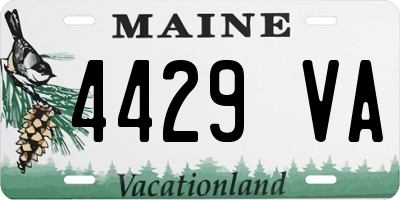 ME license plate 4429VA