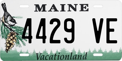 ME license plate 4429VE