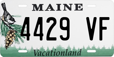 ME license plate 4429VF