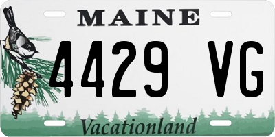 ME license plate 4429VG