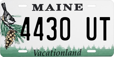 ME license plate 4430UT