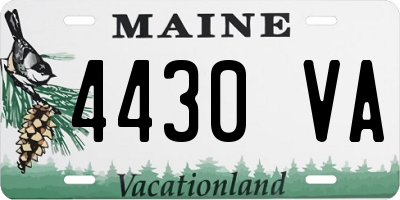 ME license plate 4430VA