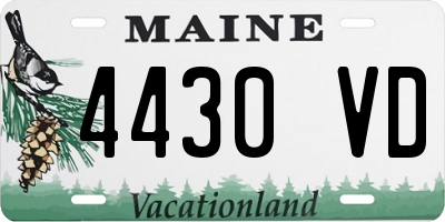 ME license plate 4430VD