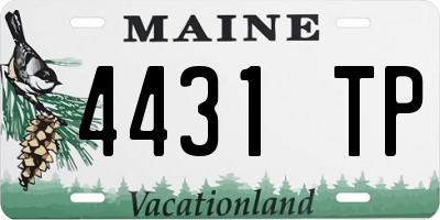 ME license plate 4431TP