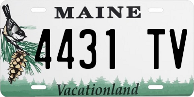 ME license plate 4431TV