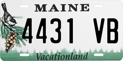 ME license plate 4431VB