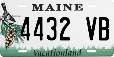 ME license plate 4432VB