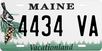 ME license plate 4434VA
