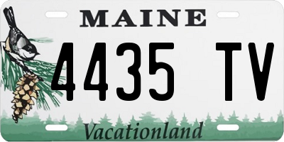 ME license plate 4435TV